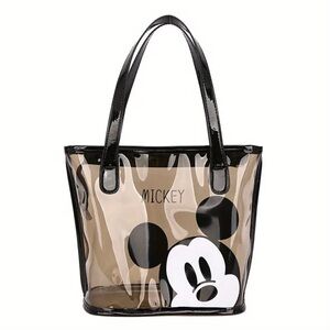 Mickey Mouse Transparent Tote Bag - Black